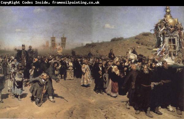 Ilya Repin Religious Procession in kursk province